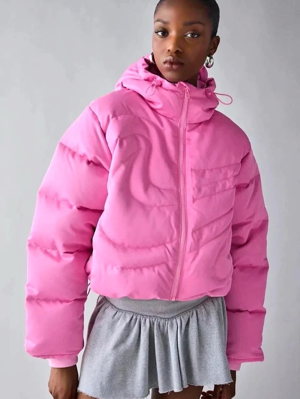 Nike Sportswear Classic Puffer Therma-FIT Loose Hooded Jacket Pink Puffer Jacket